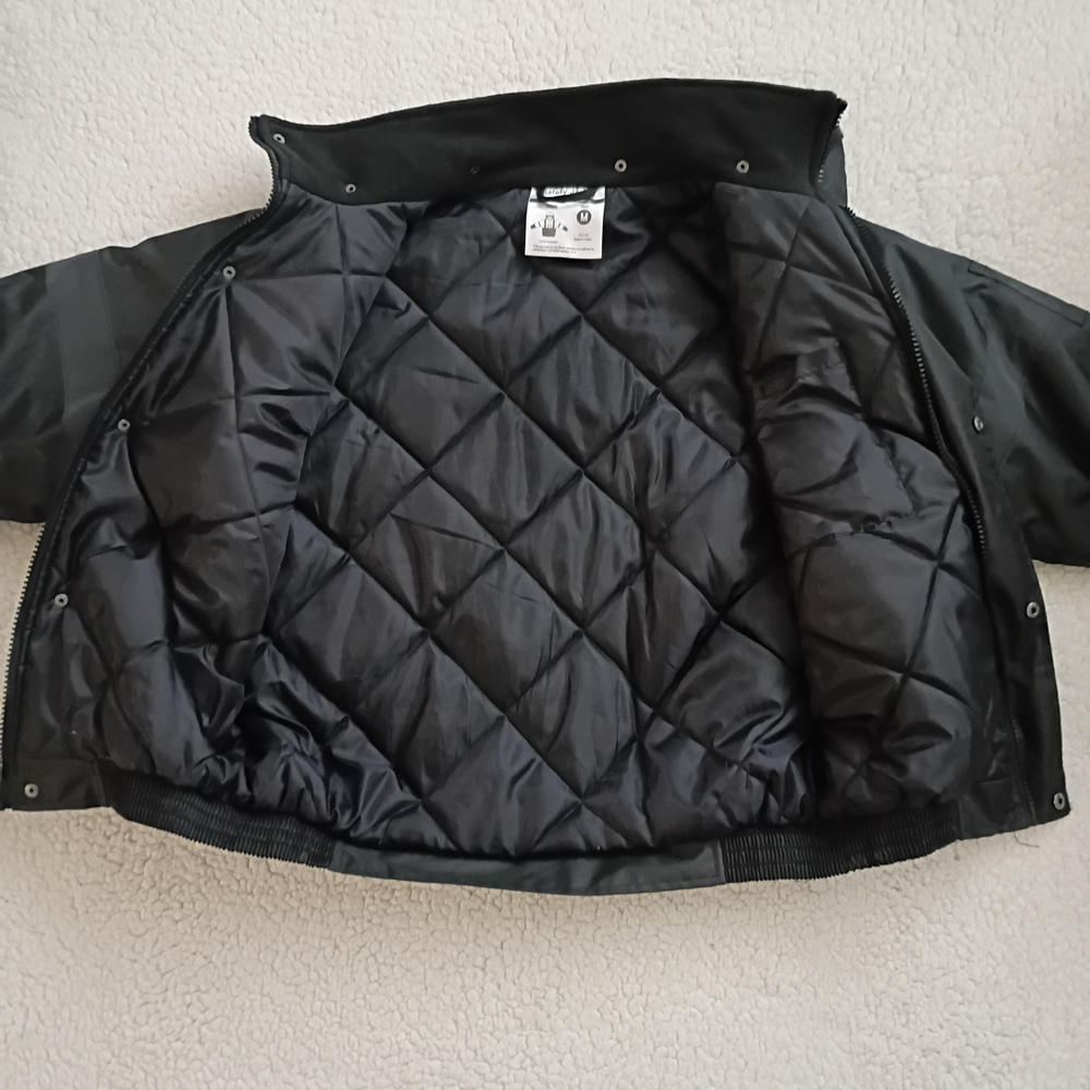 Black Hi-Vis Reflective Medium J2023 Safety Work Jacket - Picture 3 of 8
